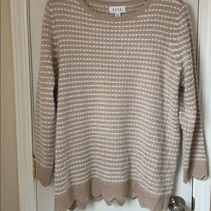 ELLE scallop hem sweater